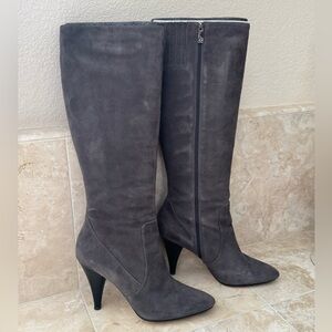 Via Spiga Shanti Gray Suede Boots